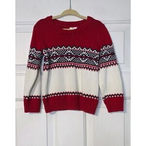 Janie and Jack Red White Blue Pullover Sweater Size 3